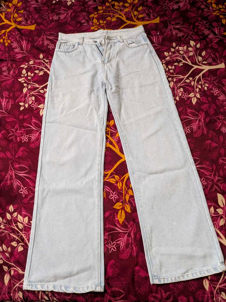 Light Wash Wide Leg Jeans