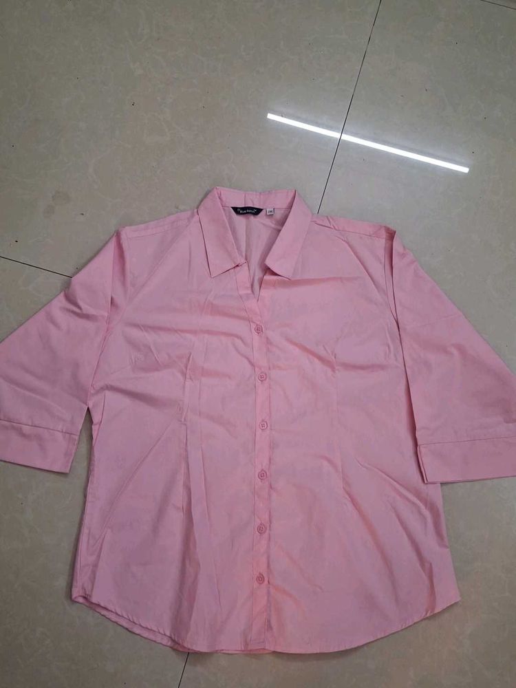 Classic Pink Button-Down Formal shirt