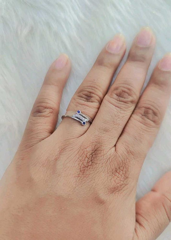 92.5 Silver Ring Wth Hallmark