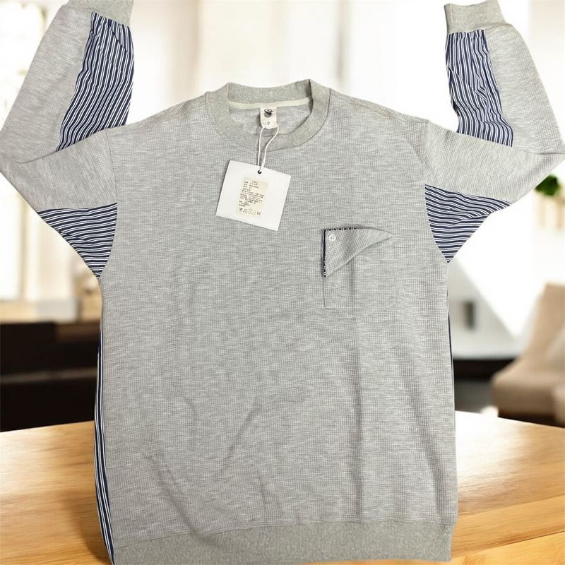 Stylish Striped Sleeve Sweatshirt