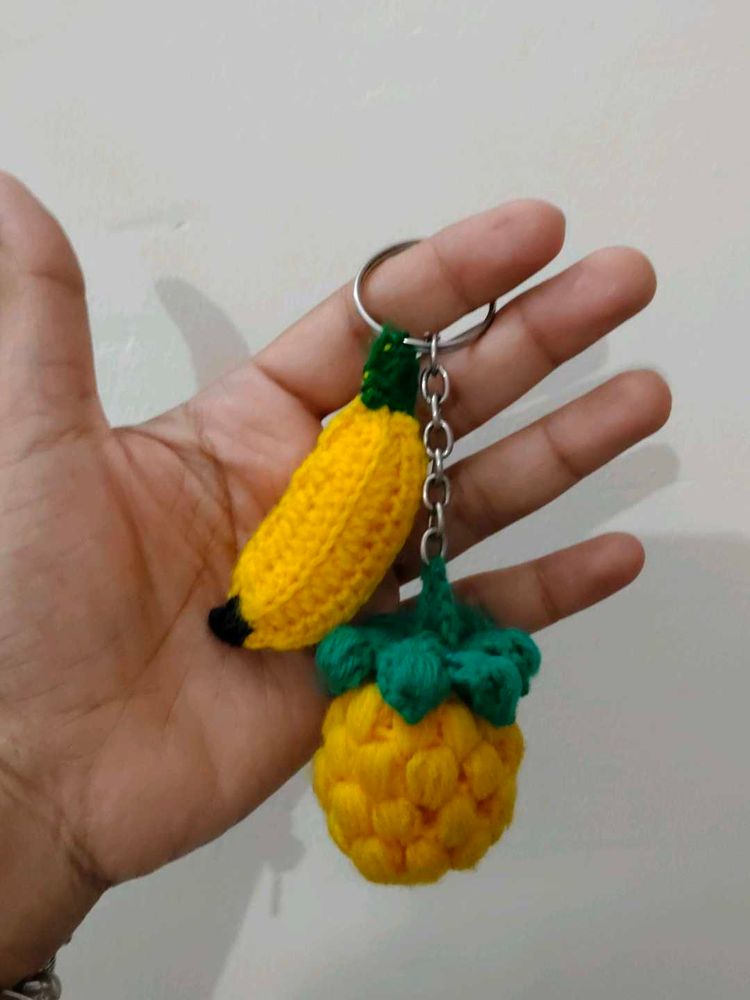 Crochet Pineapple Keychain