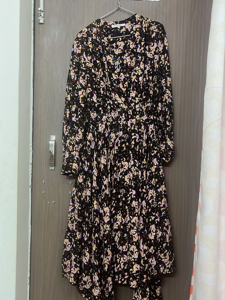 Branded Chic Floral Print Midi Dress for M &amp;L