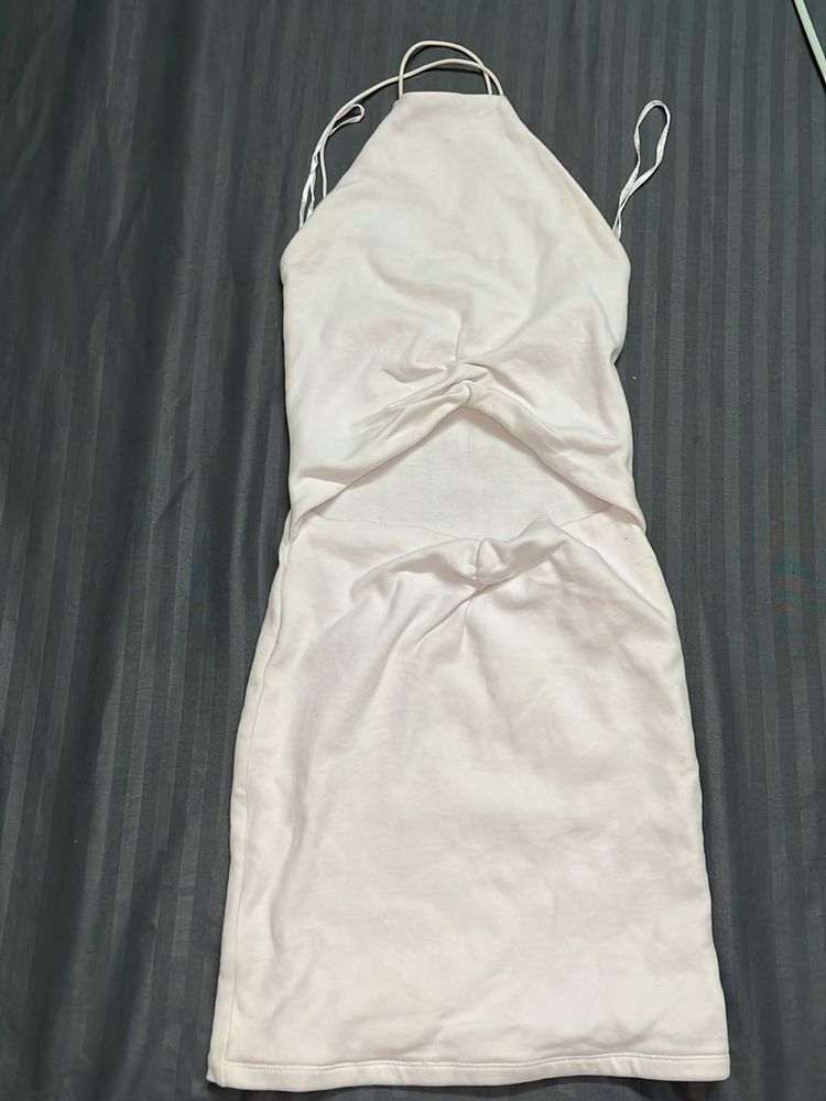 Twisted Halter Neck Mini Dress