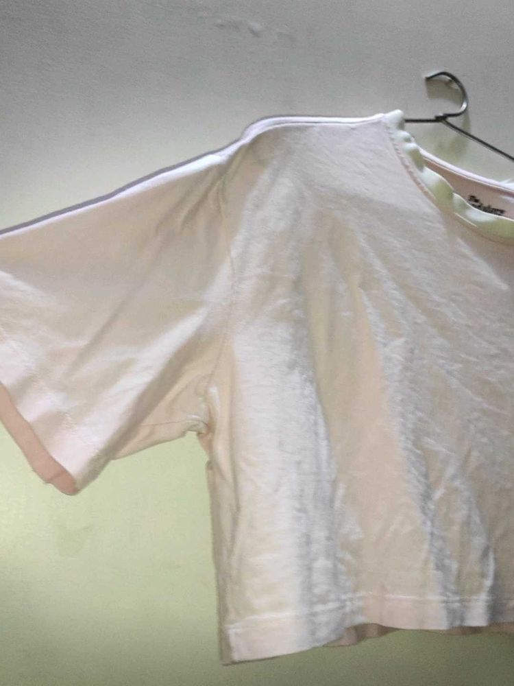 Soft Pink crop T-Shirt