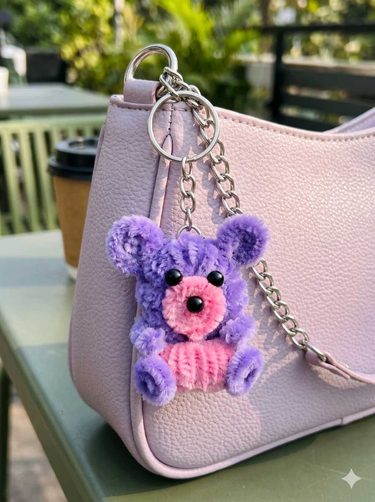 Cute Teddy Bear Keychain