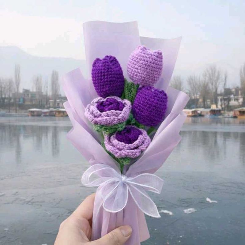 Crochet Flower Bouquet - Unique Gift