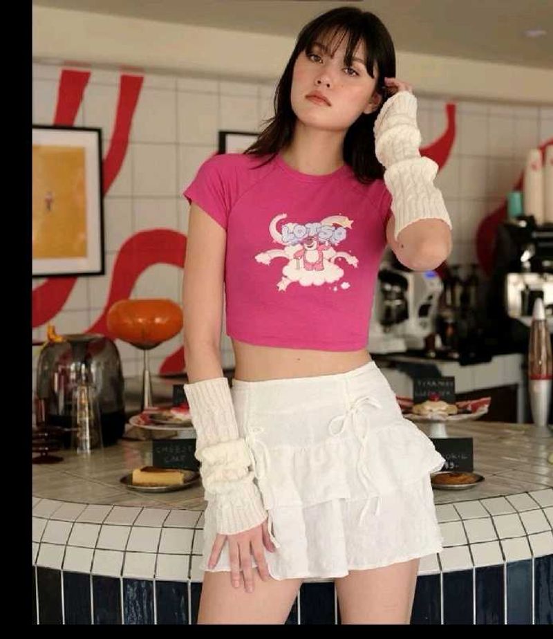 Pink Graphic Baby Tee