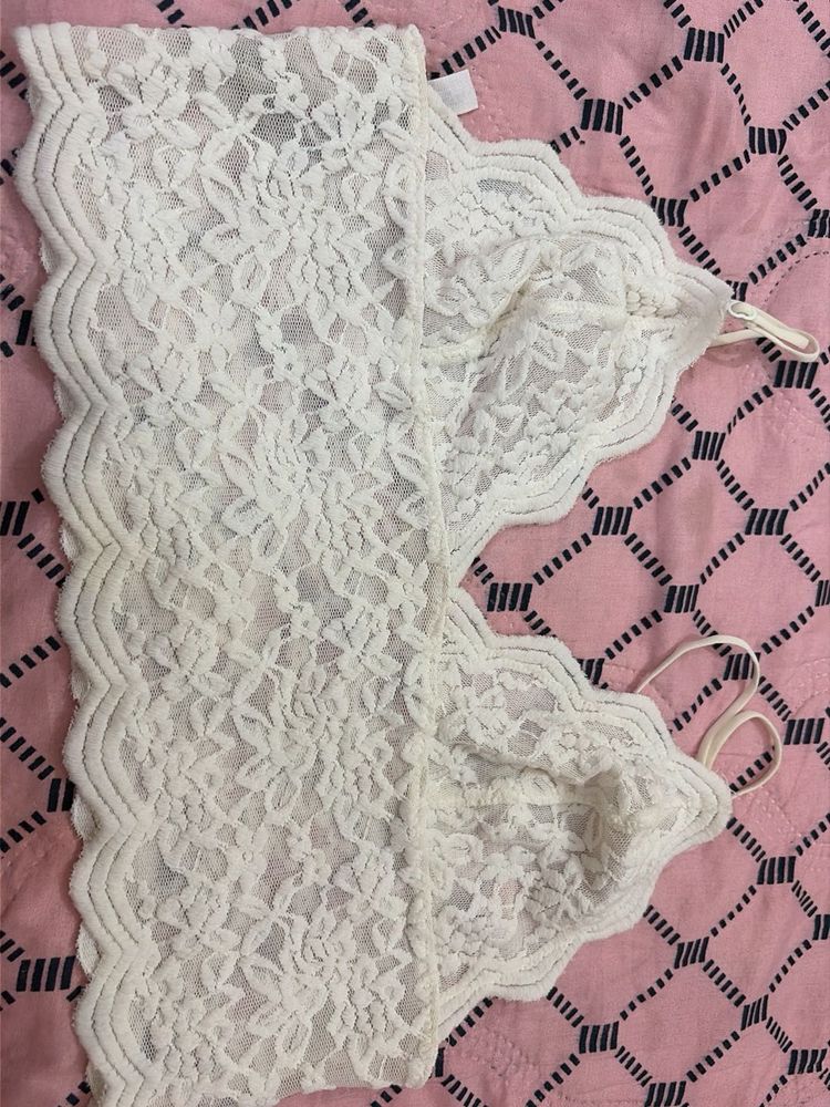 Elegant White Lace Camisole