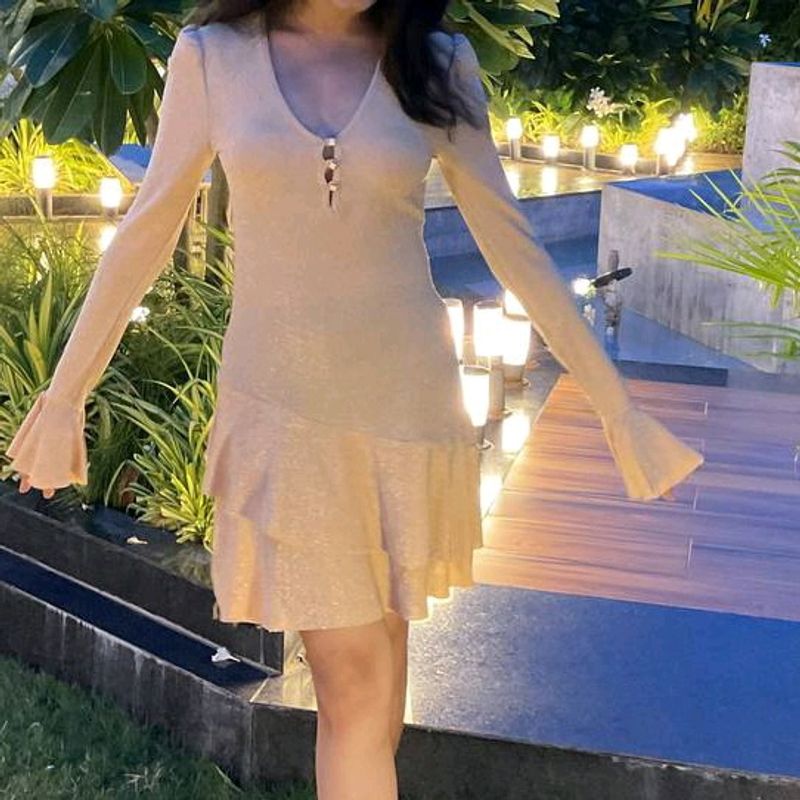 Beige Dress w free delivery