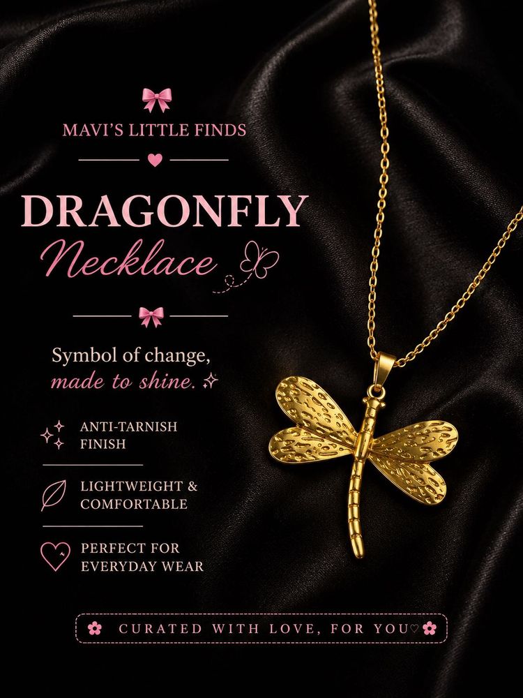 Dragonfly Necklace - Symbol of Change