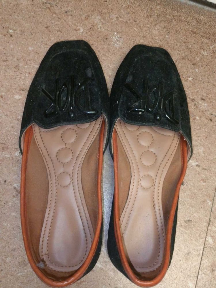 Designer Black Flats