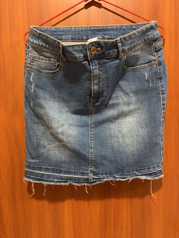 Blue washed Mini Skirt 🎀