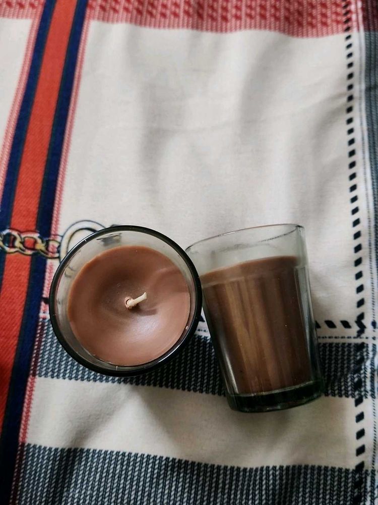 Set of 2 Scented Glass Candles