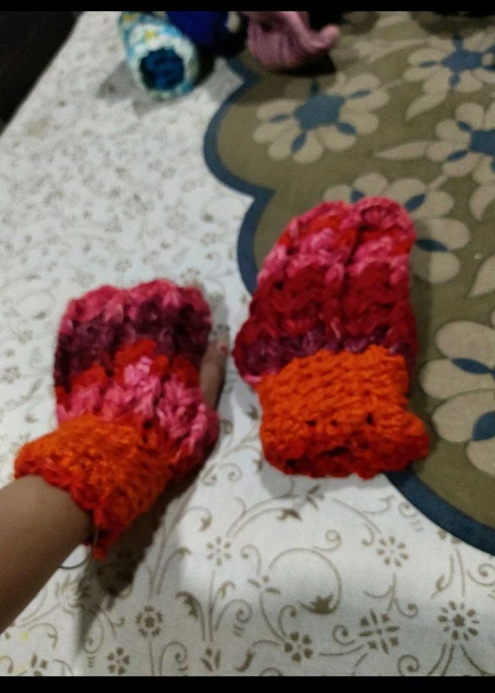 Handmade Crochet Mittens