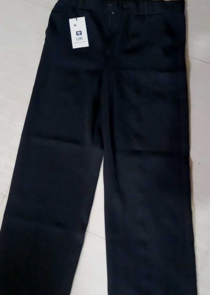 Classic Formal Black Trousers for Women High Wai