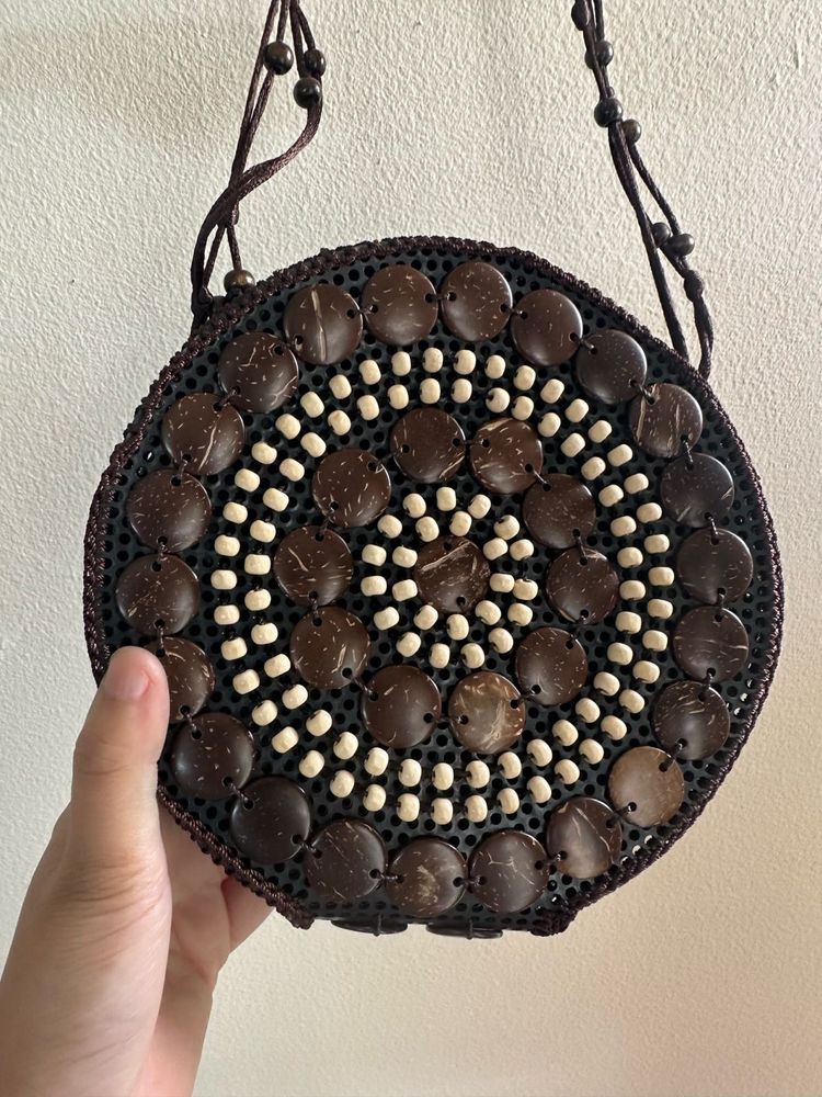 Unique Round Coconut Shell Bag