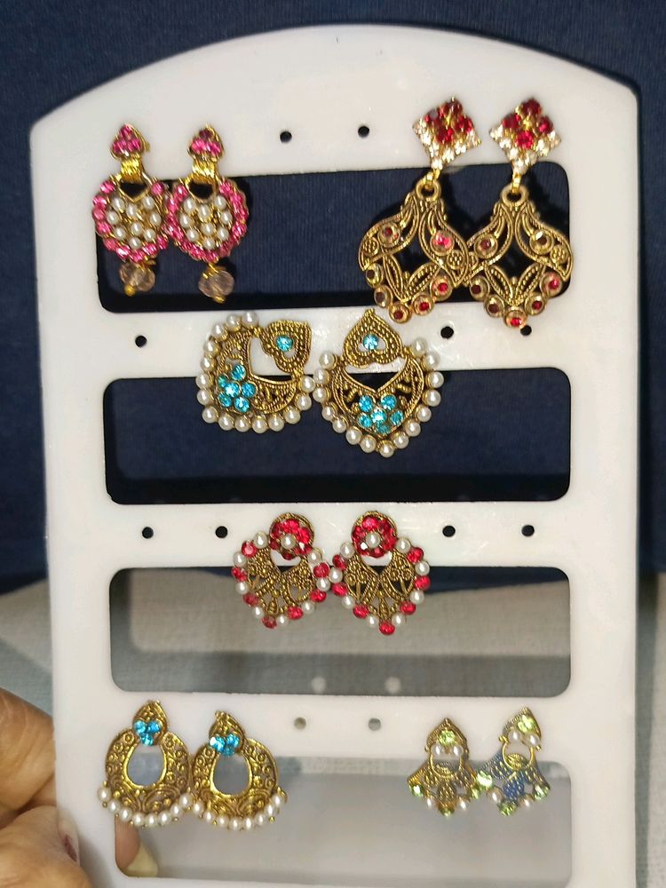🆕 Daimand Earings ( 6 - Pair )