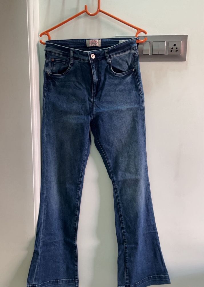 Lee Cooper Flared Blue Denim Jeans