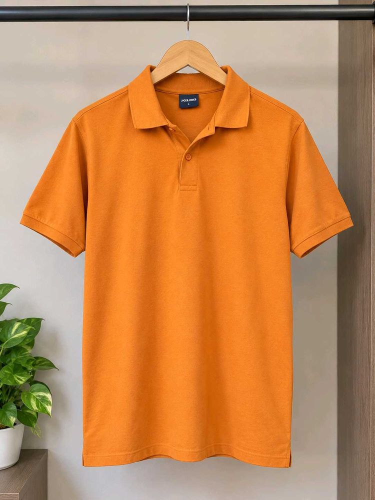 Men's Orange Polo T-Shirt