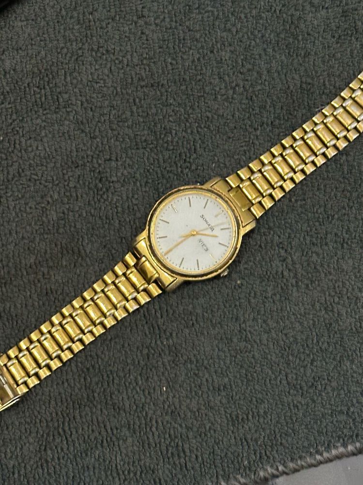 Sonata Gold Watch