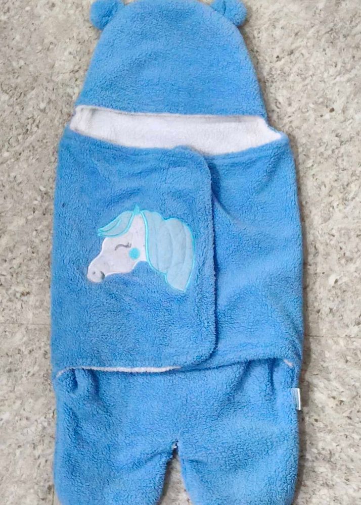 Cozy Blue Baby Sleeping Bag