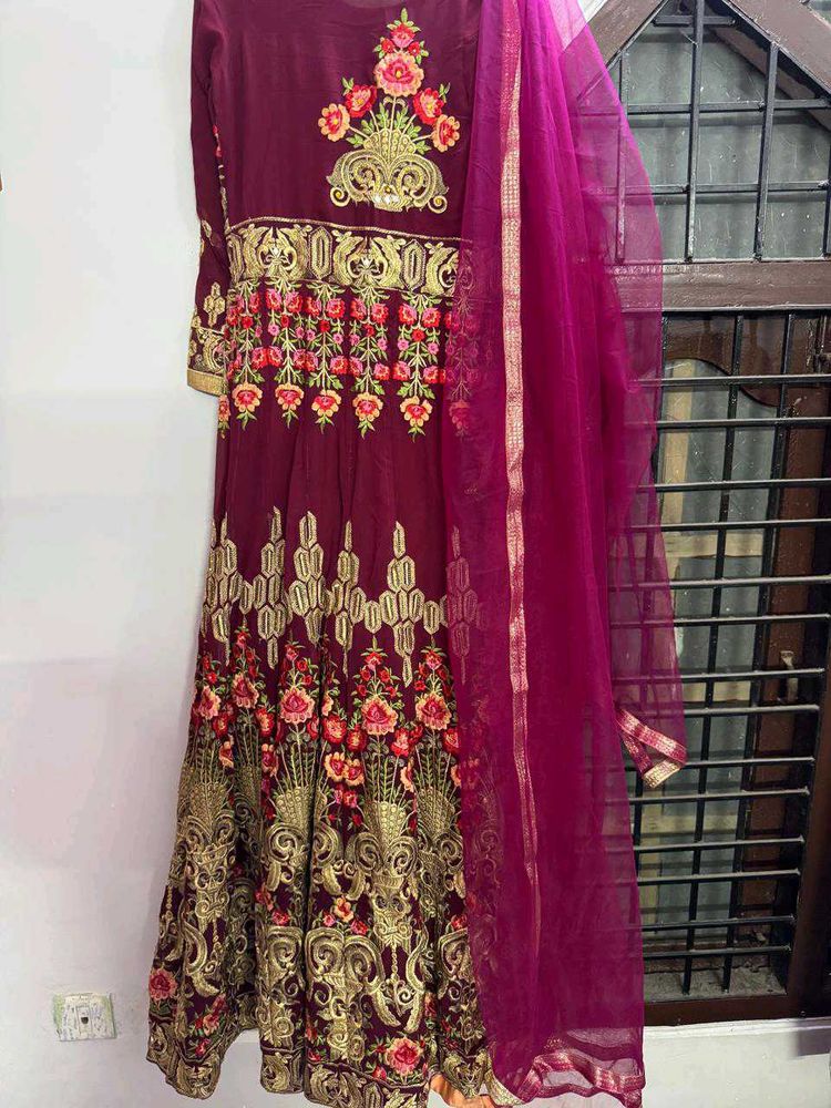 Embroidered Long gown