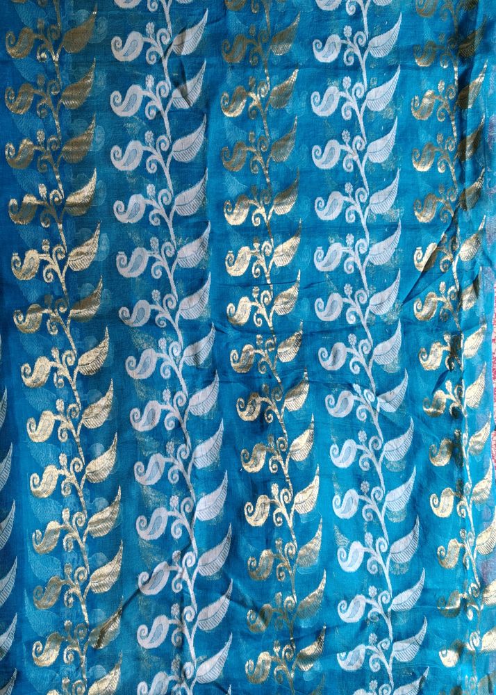 Dhakai Jamdani Saree 💙