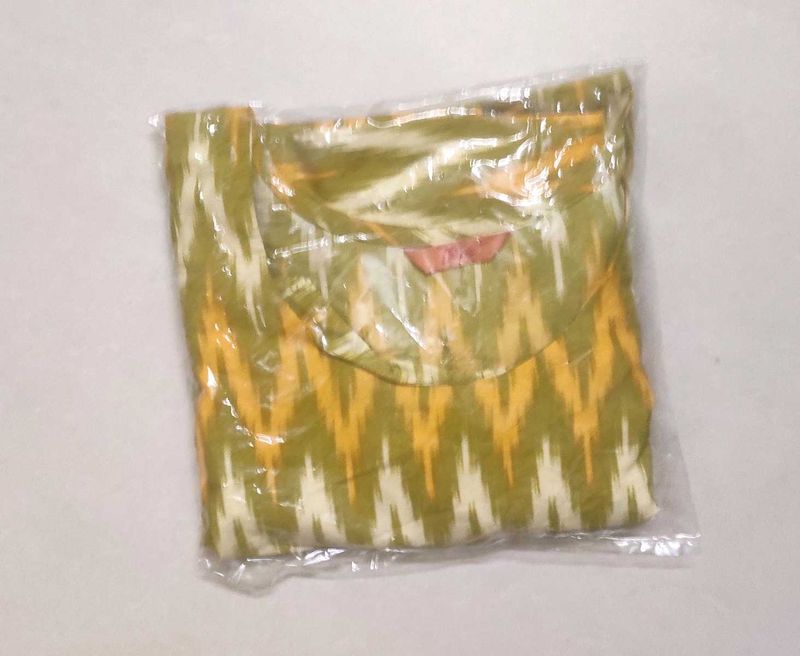Vibrant Ikat Print Kurta