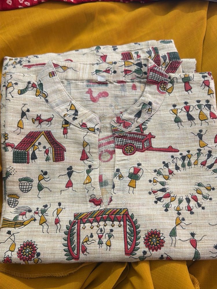 Unique Warli Art Print Kurta