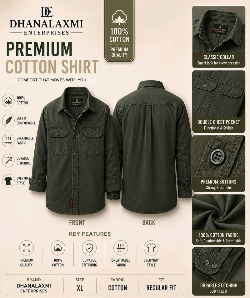 Men's Premium Cotton Shirt