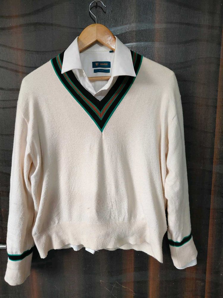 Old Money Vintage V-Neck Sweater Korean Japanese