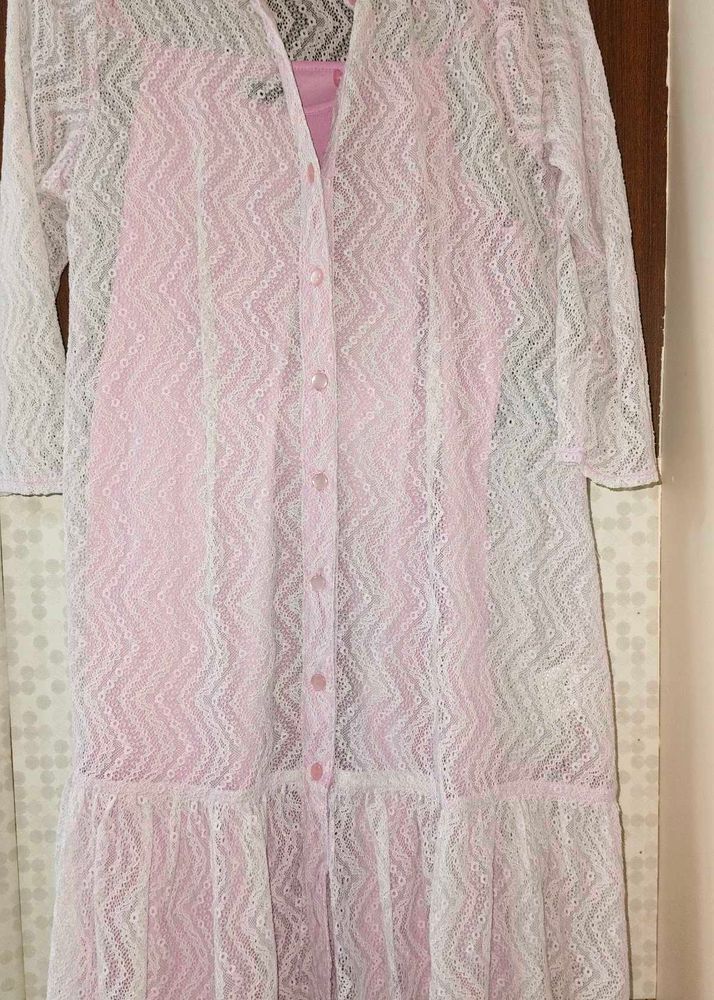 Elegant short dress for girls, with inner,size M