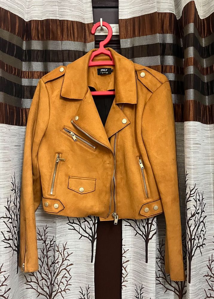 *ONLY* Women's Faux Suede Biker Jacket