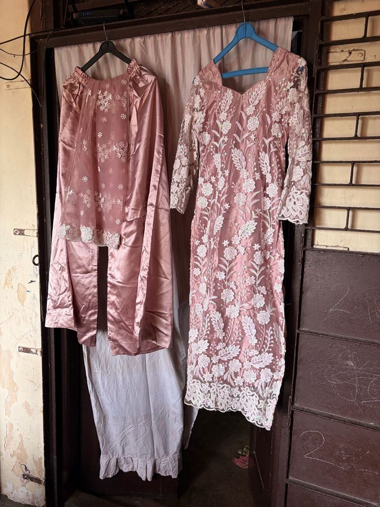 Elegant Pink Kurta Set with Dupatta