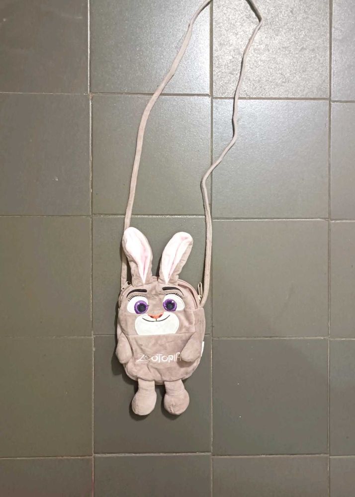 Cute Bunny Zootopia Plush Crossbody Bag