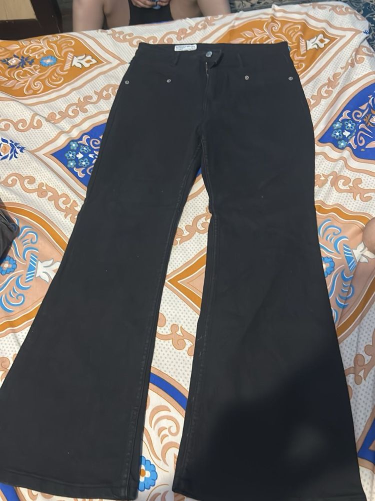 Classic Black Flare Jeans