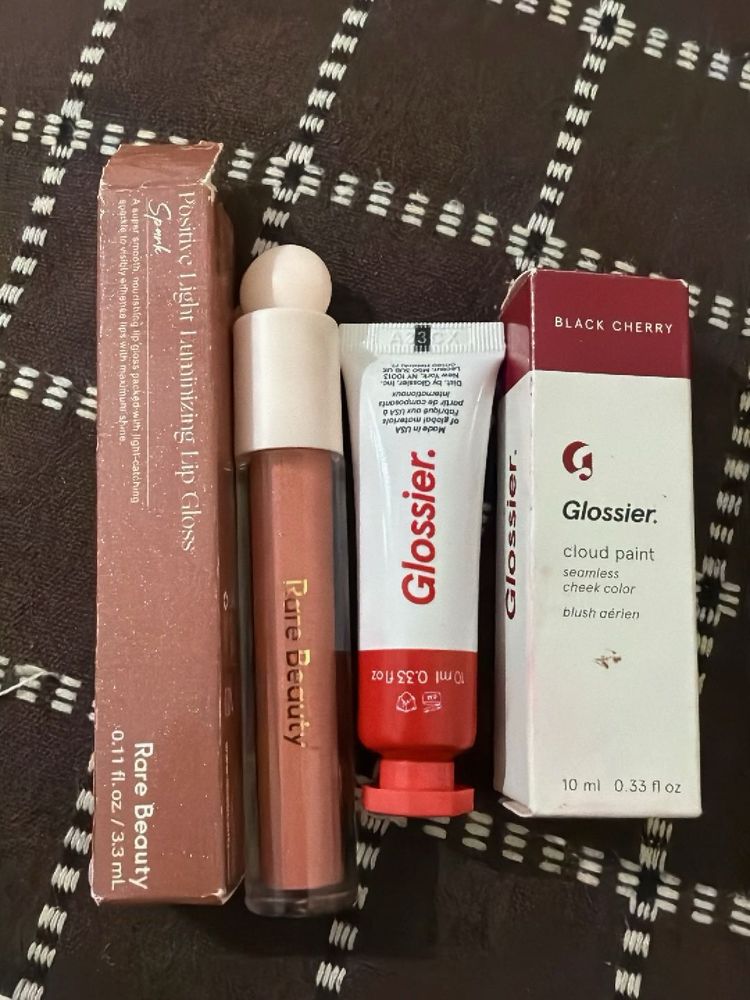 Rare Beauty &amp; Glossier Makeup Bundle