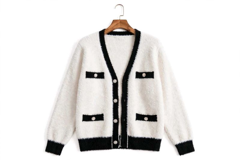 Chic Fuzzy Cardigan for women