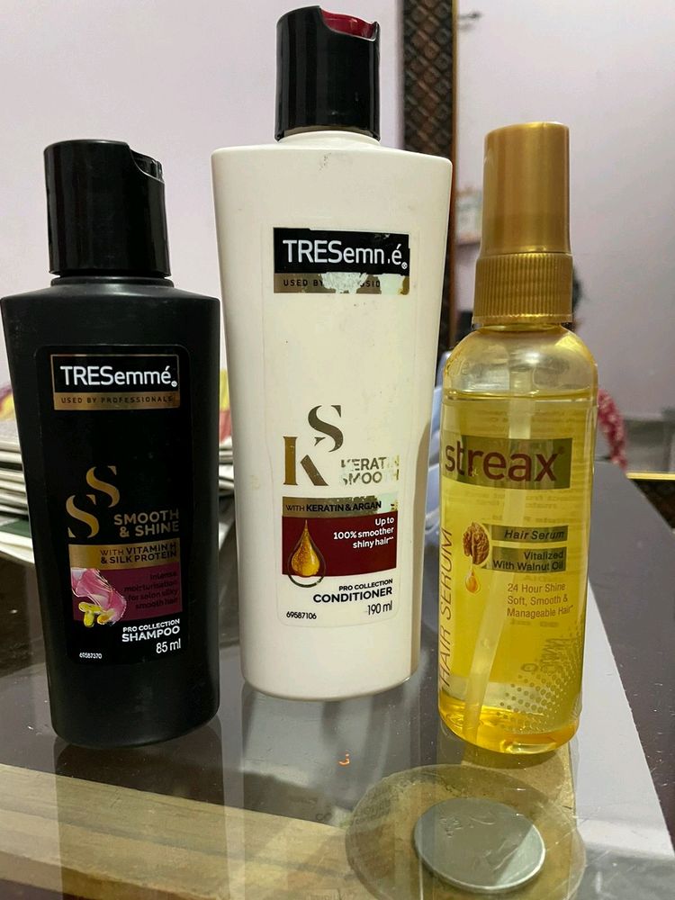 Tresemme Shampoo, Conditioner &amp; Hair Serum Combo