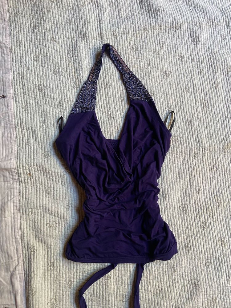sparkling vintage halter top