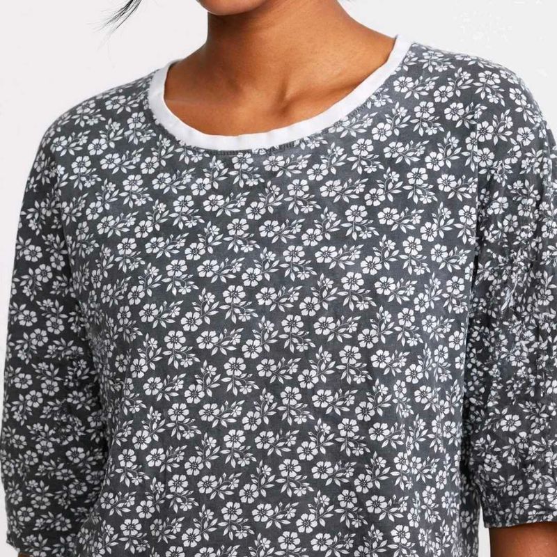 Cute Floral Print Cropped Top