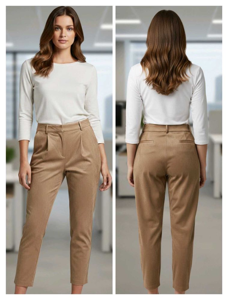 Zara Tan Trousers - Stylish &amp; Comfortable