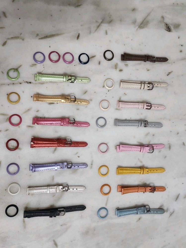 Assorted Watch Straps &amp; Rings