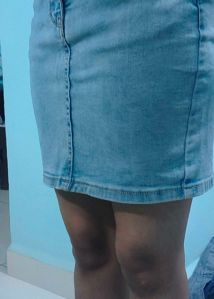 Denim Mini Skirt