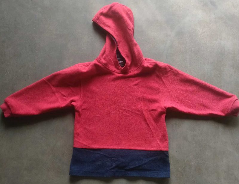 Comfy Red &amp; Blue Hoodie