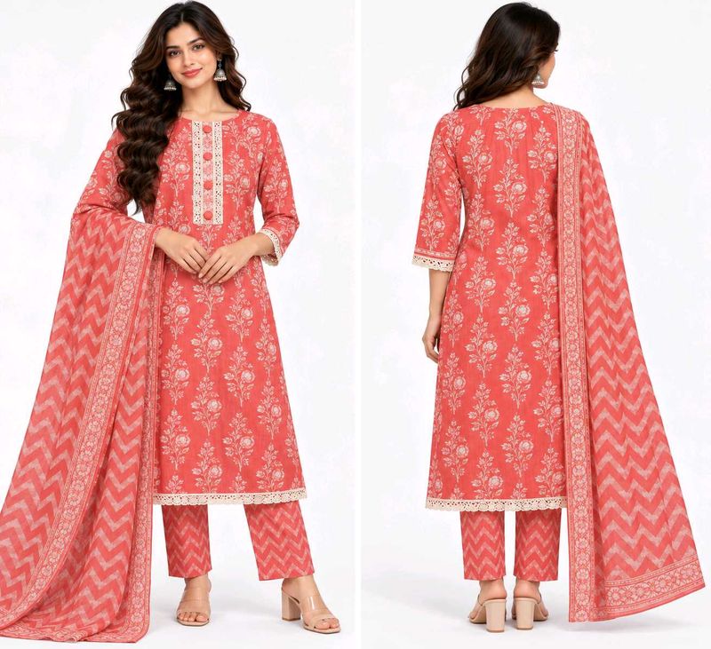 Beautiful kurta set (unstitched)