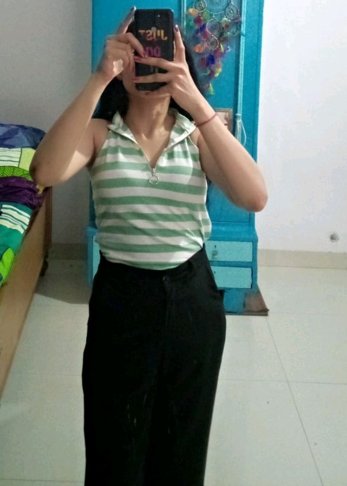 Strip Crop Top