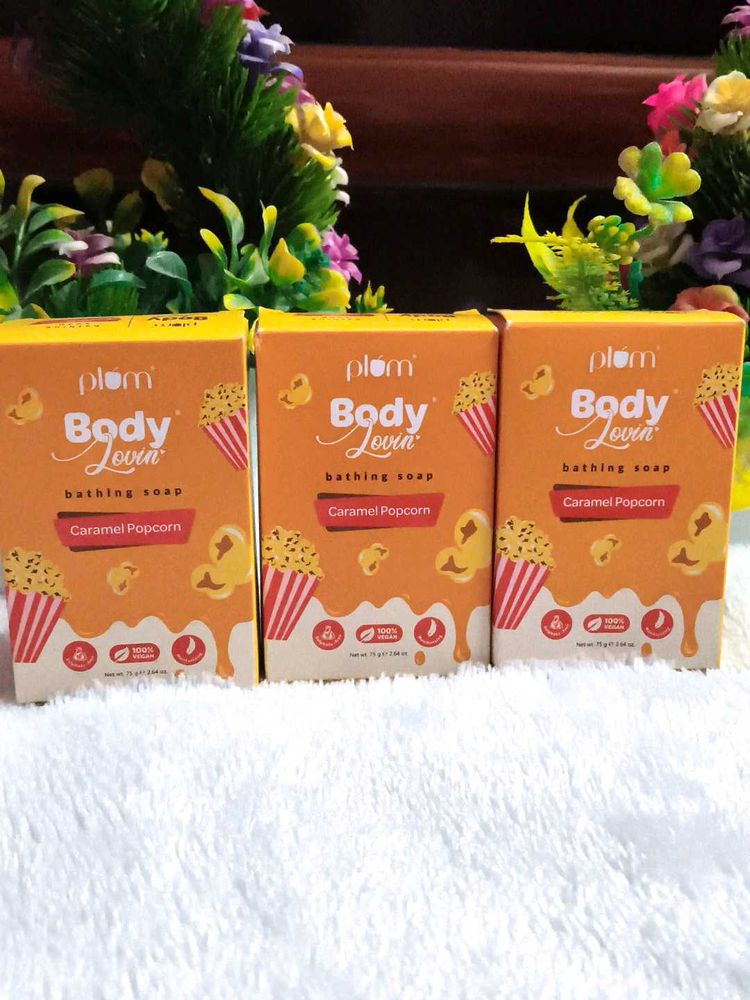 pack of 3 The Plum BodyLovin’ Caramel Popcorn bath