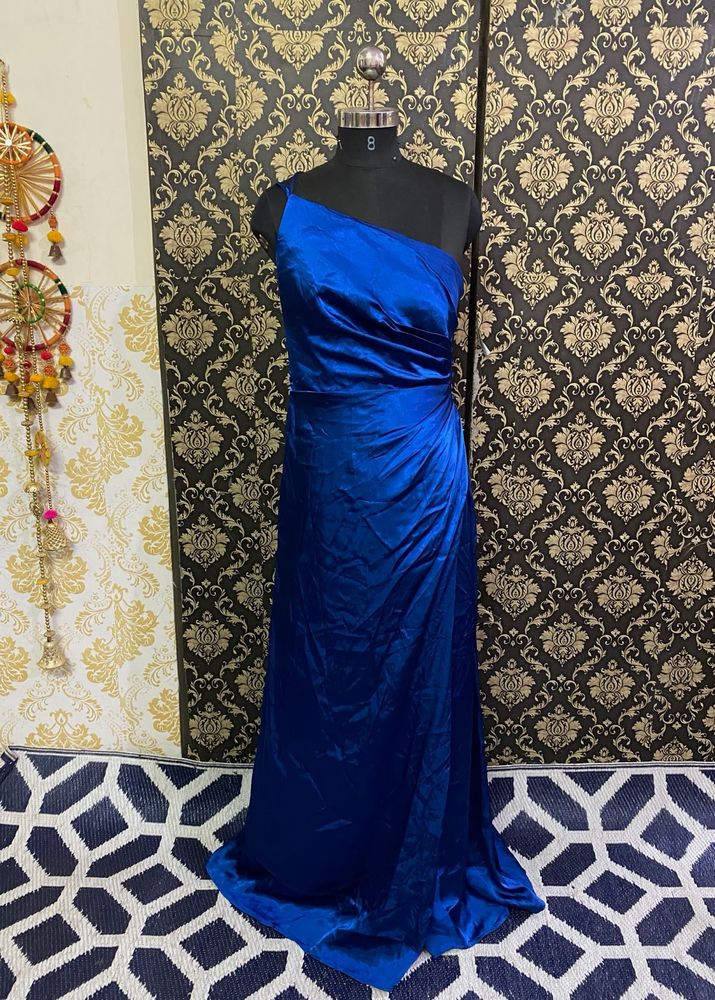 Satin Beautiful One Shoulder Gown