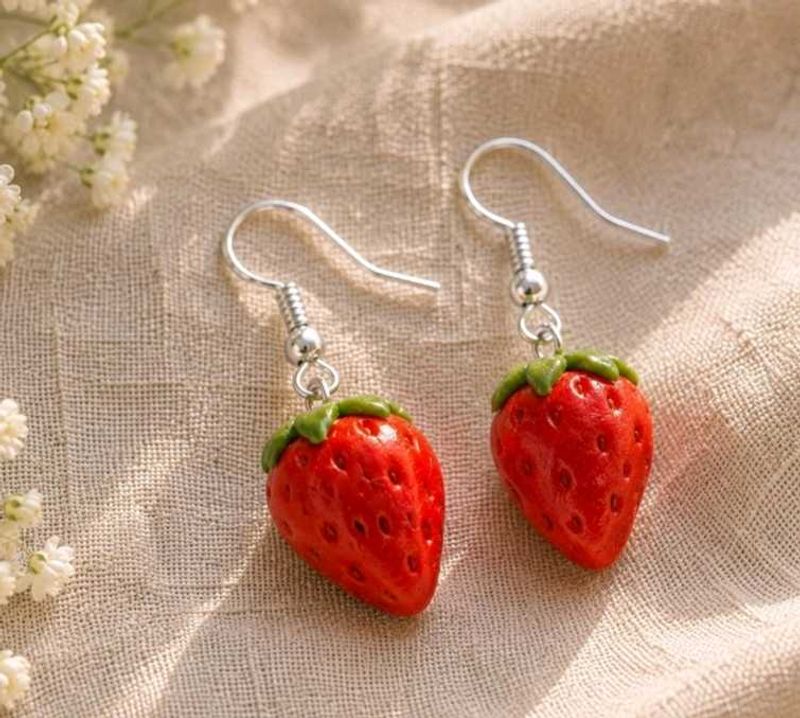Cute Strawberry Earrings